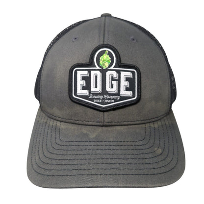 Edge Brewing Company Boise Idaho Snapback Trucker Hat Gray OS Adjustable Mesh
