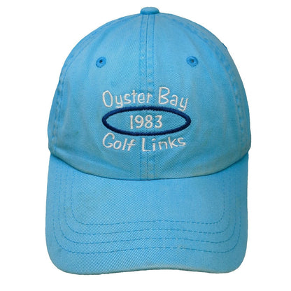 Imperial Baseball Cap Blue White One Size Oyster Bay Golf Links Strapback Hat