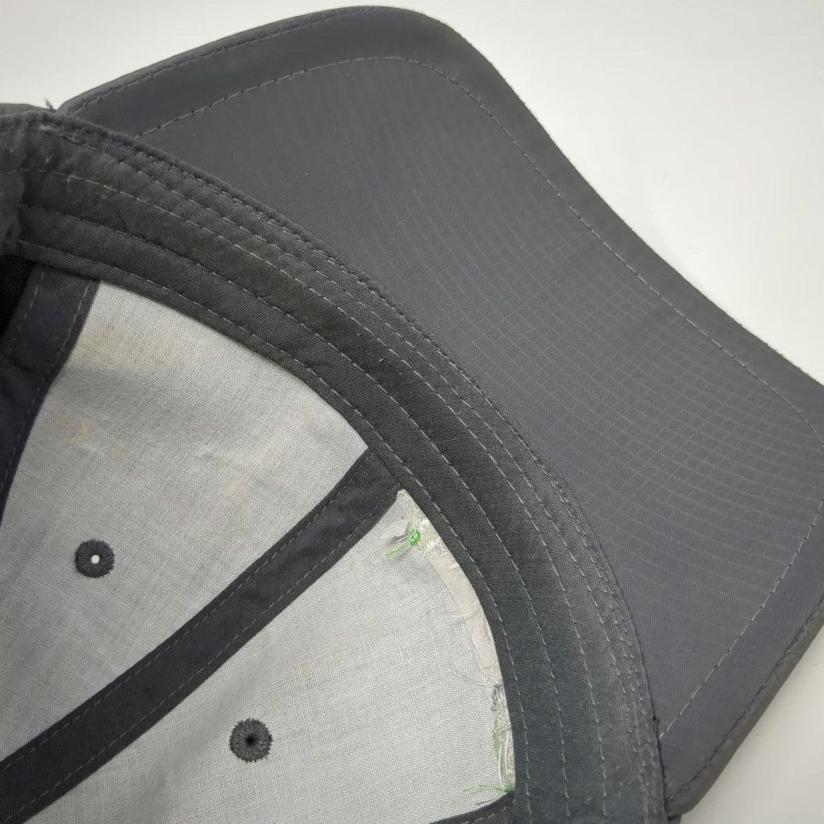 Cap America Ritual Green Logo Gray Baseball Cap One Size Strapback Hat Ripstop