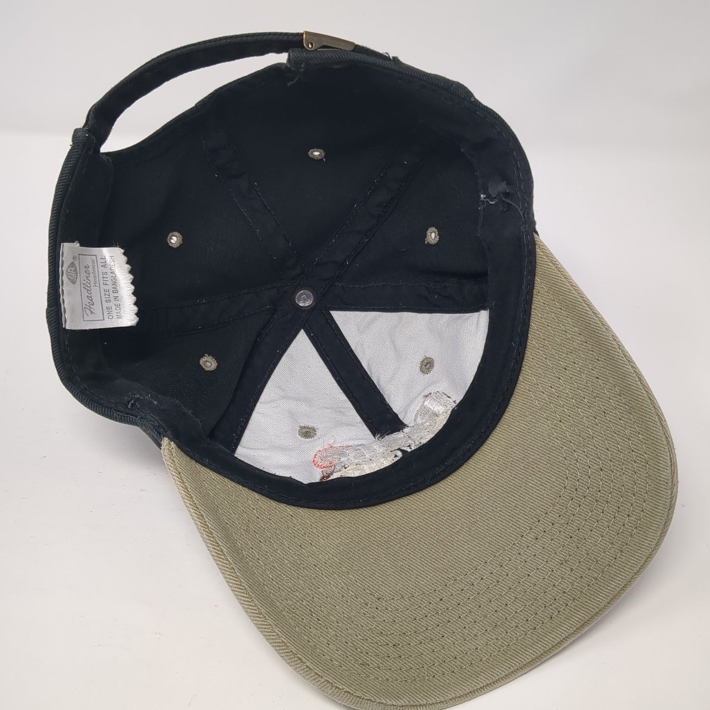 Pacific Recycling Slideback Hat Black One Size Adjustable Embroidered Headliner