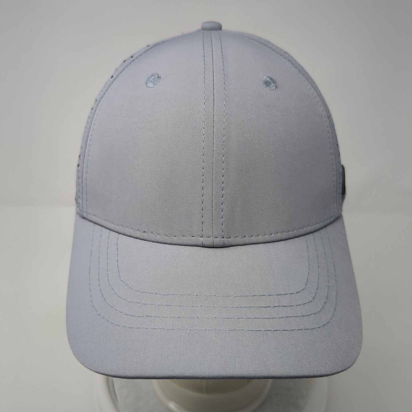 John Boy Snapback Hat Gray One Size Adjustable Laser Cut Solid Blank