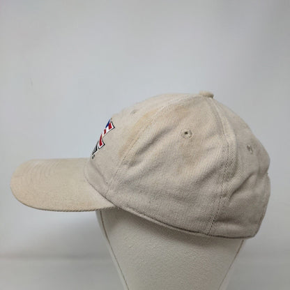 RedLine Men's Slideback Hat Tan Size OSFA Embroidered Patriotic Logo