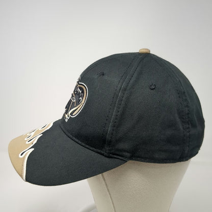 Army Black Knights NCAA The Game Hat Cap Black Gold OSFM Flame Brim Strapback