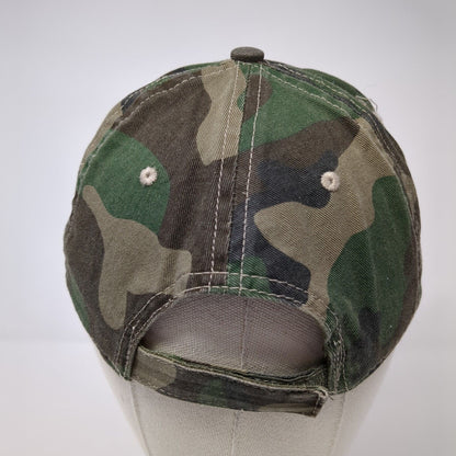 Unbranded Strapback Hat Camouflage OS Adjustable Vented Holes 6 Panel Blank
