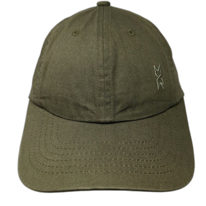 Mutual Weave Baseball Cap Green One Size Slideback Cotton Hat Embroidered Logo