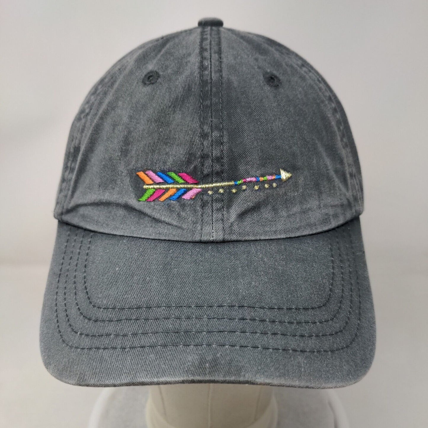 Arrow Follow Your Dreams Slideback Hat Gray One Size Embroidered Natural Life
