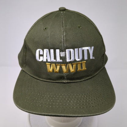 Call of Duty WWII Sledgehammer Games Snapback Hat Green OS Adjustable 6 Panel