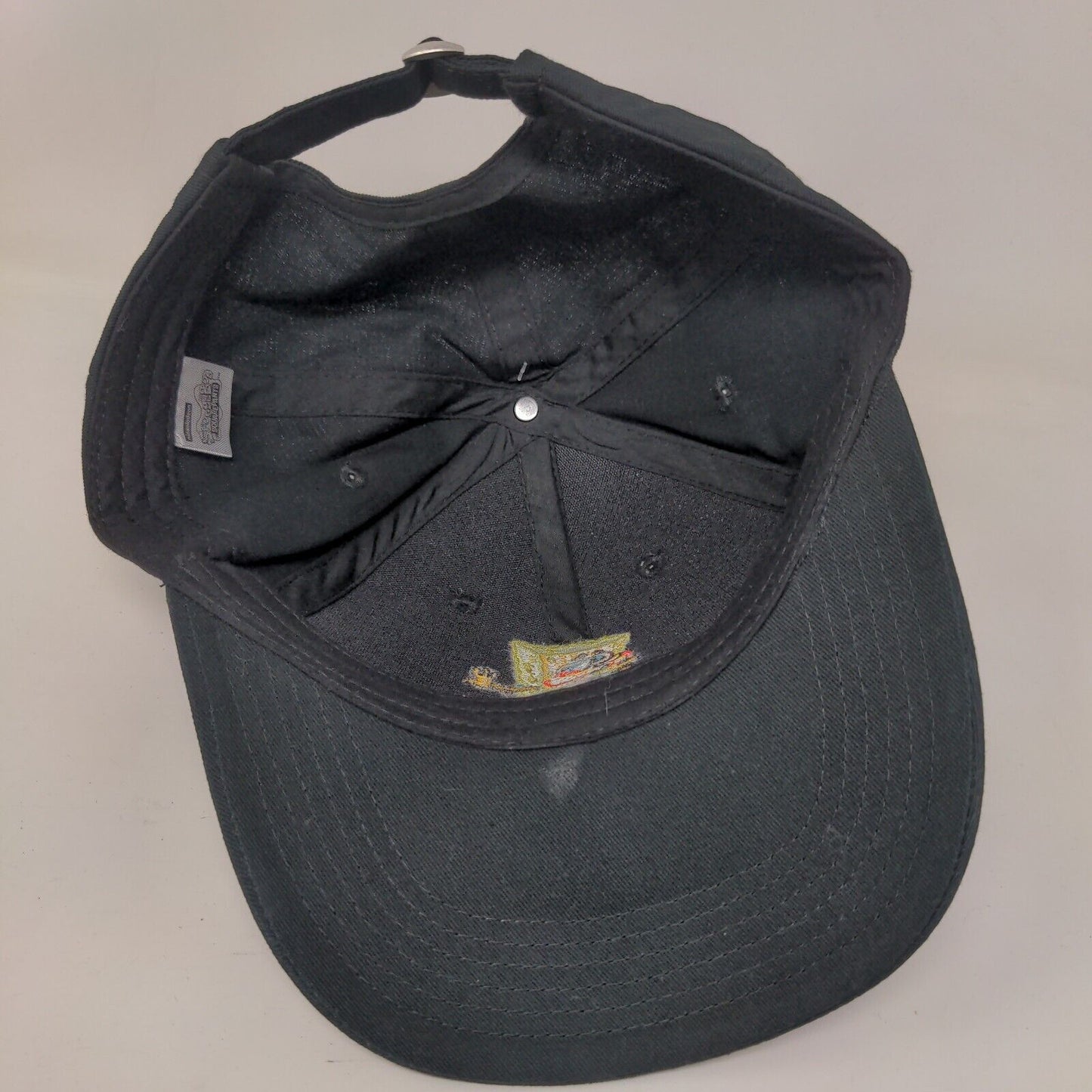SpongeBob SquarePants Slideback Hat Black One Size Embroidered Nickelodeon