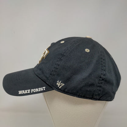 '47 Brand Men's Slideback Hat Black OSFA Embroidered Wake Forest Deacons Logo