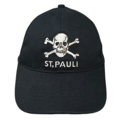 St. Pauli Baseball Cap Black One Size Skull Crossbones Organic Cotton Slide Hat