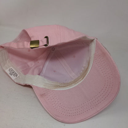 Reclusive Slideback Hat Pink Size M Embroidered Spell Out 100% Cotton