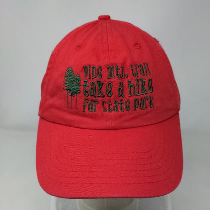 Pine Mtn Trail Take A Hike Fdr State Park Slideback Hat Red One Size Adjustable