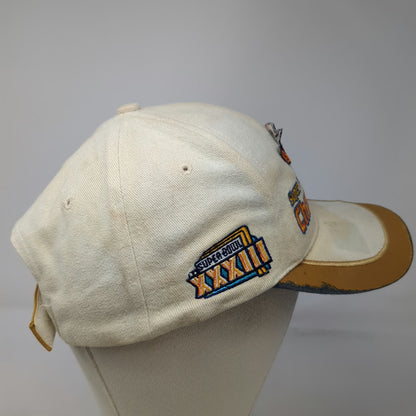Denver Broncos NFL Logo Athletic Beige Super Bowl Champions Cap Hat Distressed