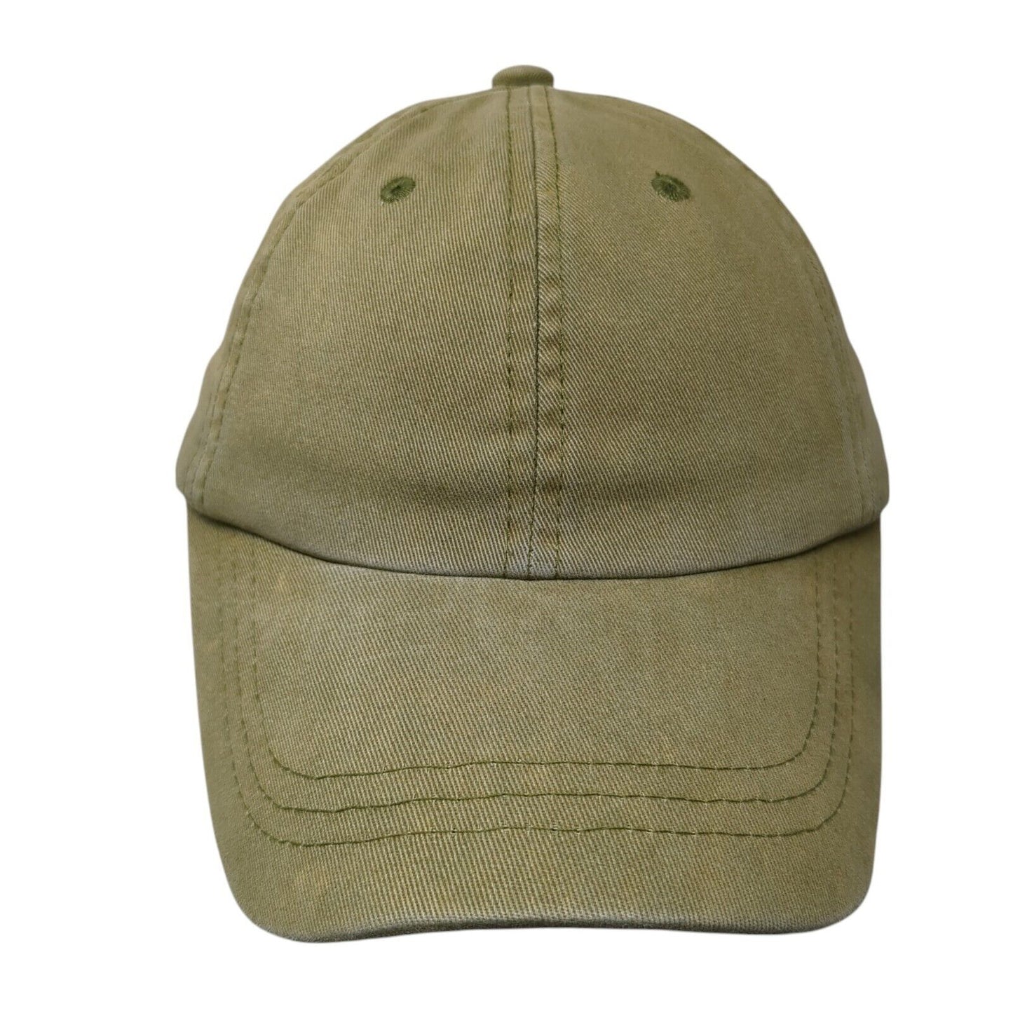 Unbranded Slideback Hat Green One Size Adjustable Blank Vent Holes