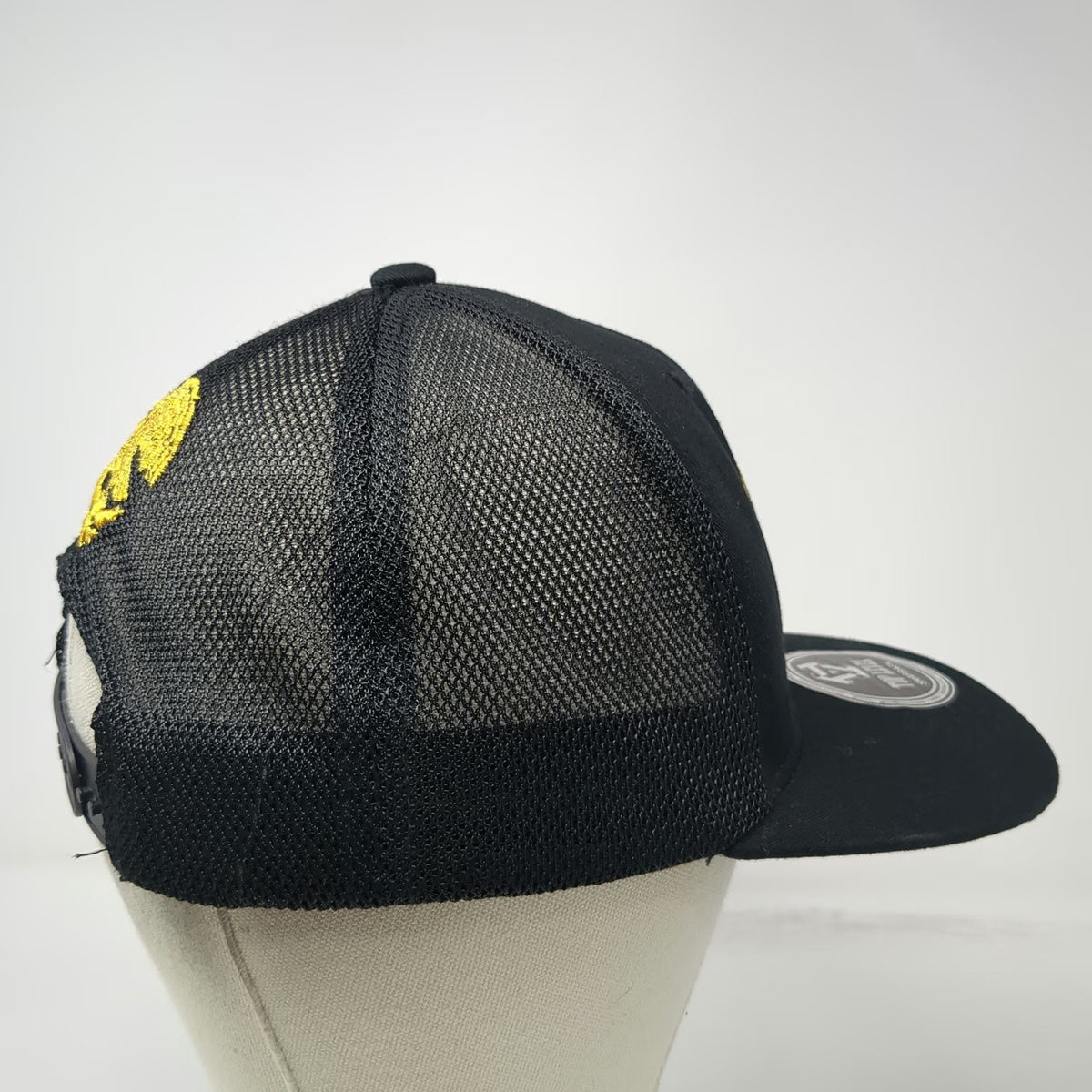Top Level Snapback Hat Black One Size Mesh Back Zacatecas Mexico Eagle Emblem