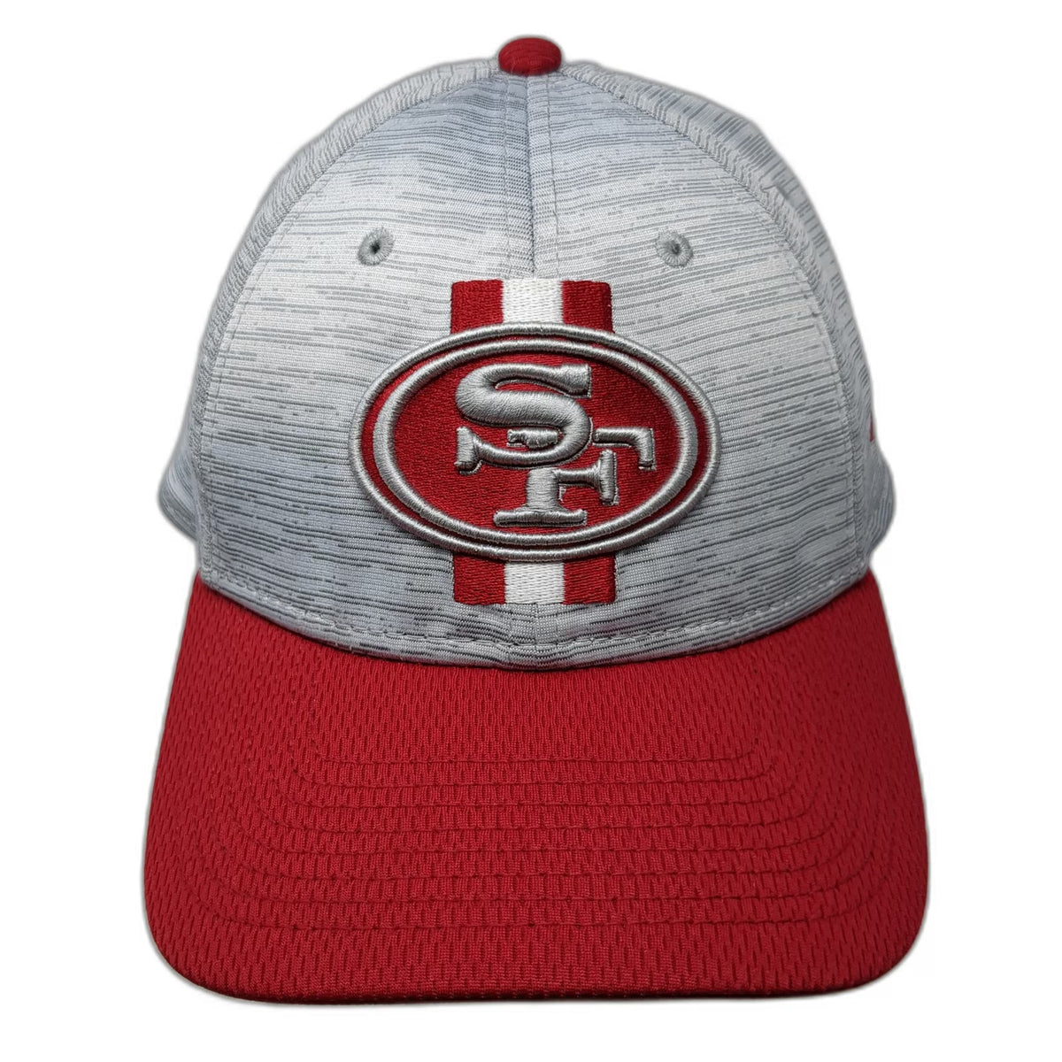 San Francisco 49ers NFL New Era Gray Red XL Hat 39THIRTY Stretch Fit Curved Brim