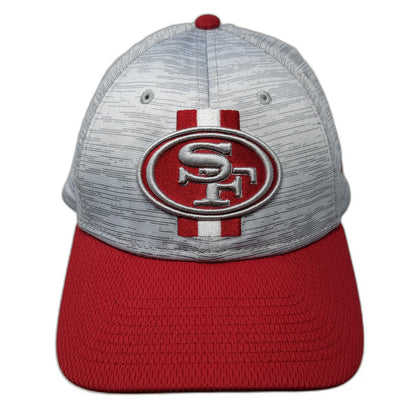 San Francisco 49ers NFL New Era Gray Red XL Hat 39THIRTY Stretch Fit Curved Brim
