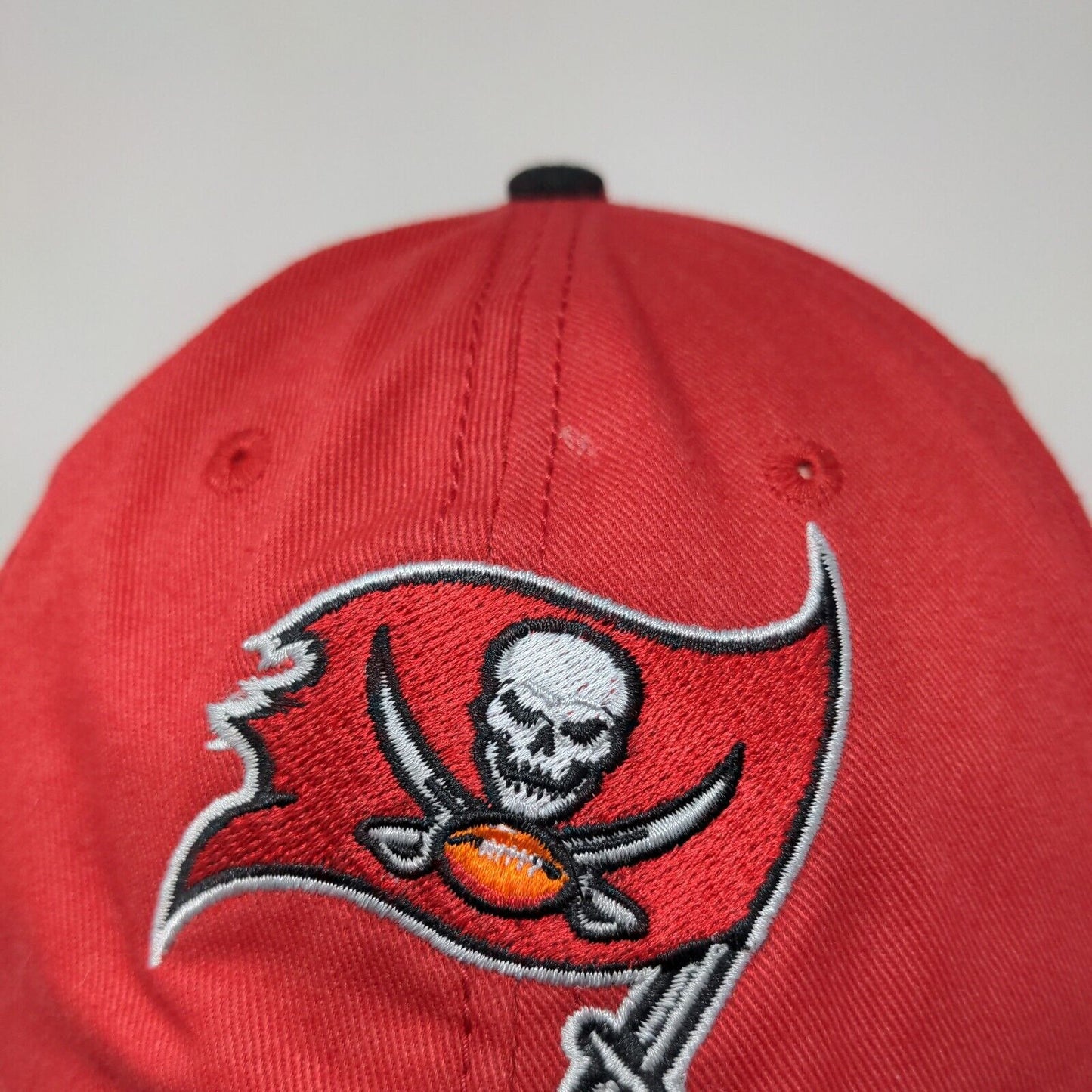 Tampa Bay Buccaneers Men's Slideback Hat Red Black Embroidered Logo Miller Lite