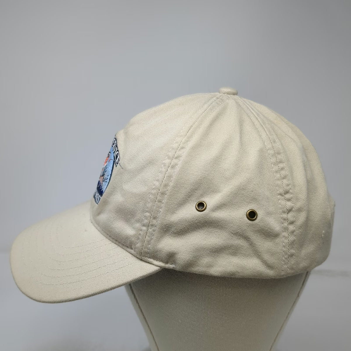 ITC Baseball Cap Beige One Size Guide Service Northwest Fishing Slideback Hat