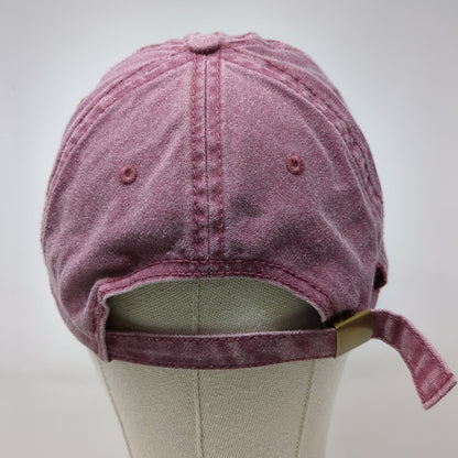 Otto Slideback Hat Red One Size Adjustable Solid 6 Panel Blank Outdoor
