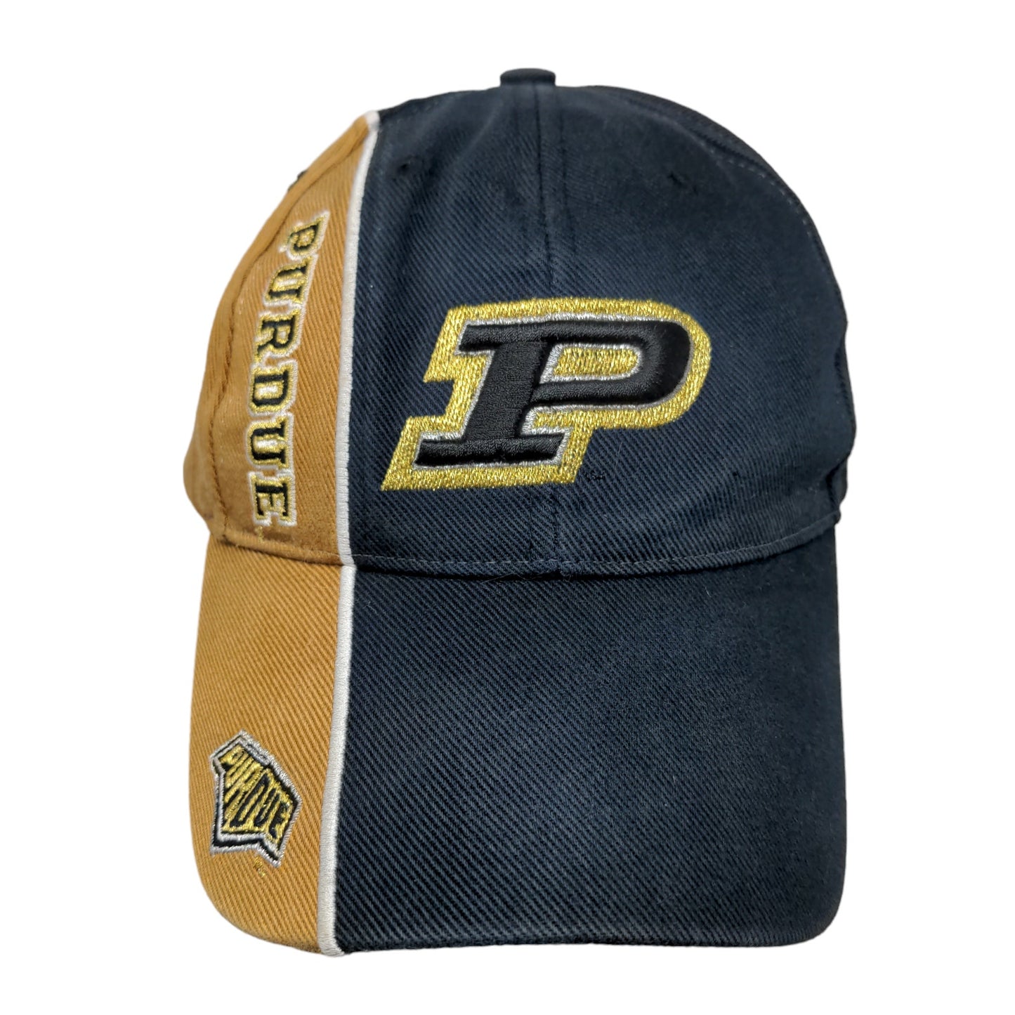 Twins Enterprise Men's Strapback Hat Blue Size OSFA Purdue Boilermakers Logo