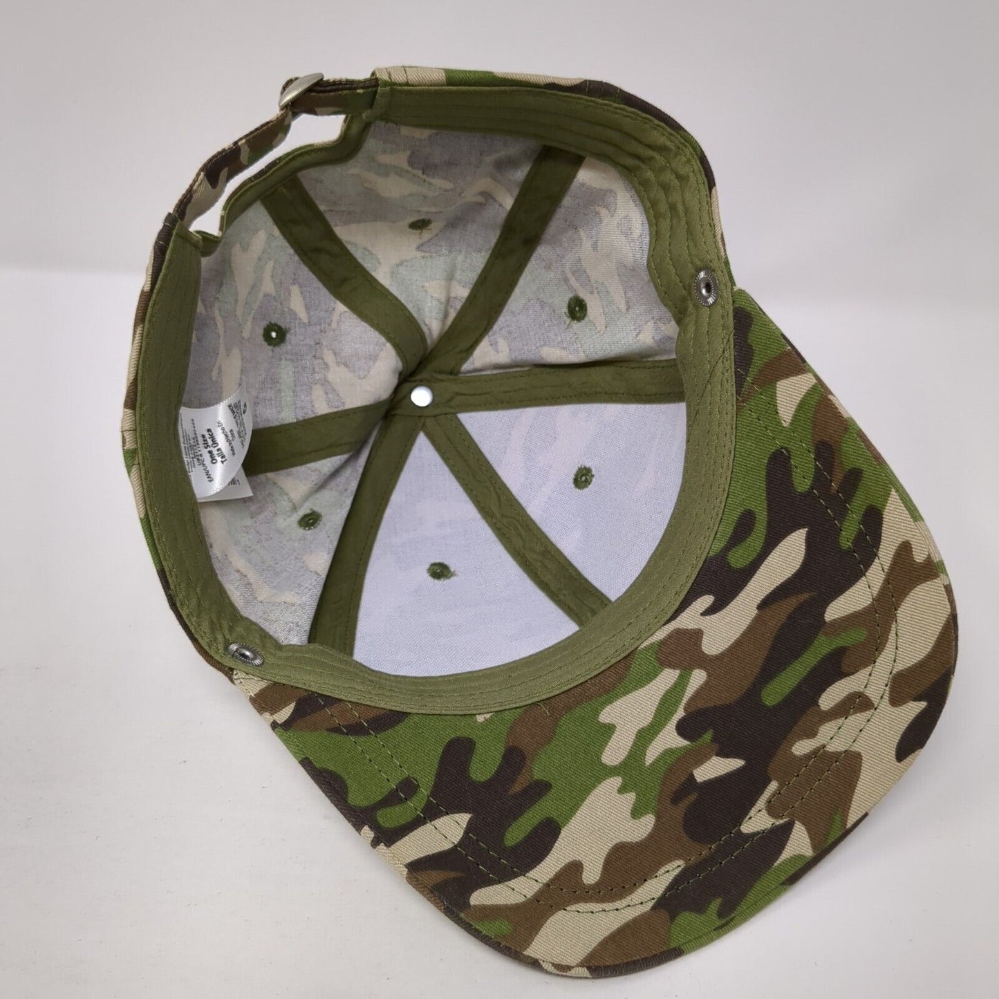 Unbranded Slideback Hat Camouflage One Size Adjustable Blank 6 Panel