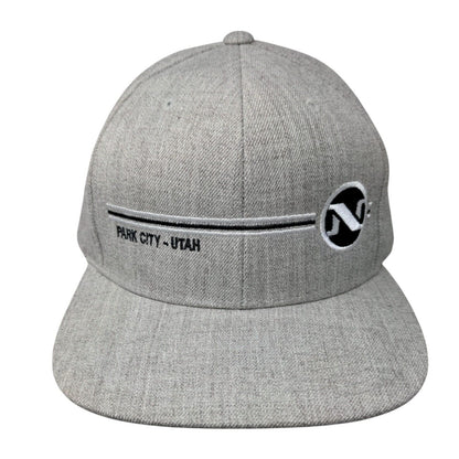 Park City - Utah Snapback Hat Gray One Size Adjustable The Classics Yupoong