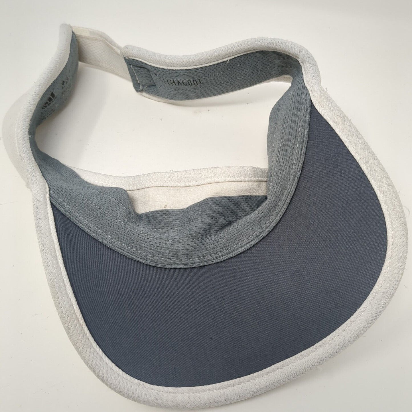 Adidas Adizero Strapback Sun Visor Hat White One Size Adjustable Embroidered