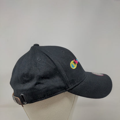 Champion Rainbow Script Slideback Hat Black OSFM Leather Strap