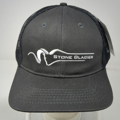 Stone Glacier Trucker Hat Gray One Size Mesh Back Snapback Ram Logo Outdoor