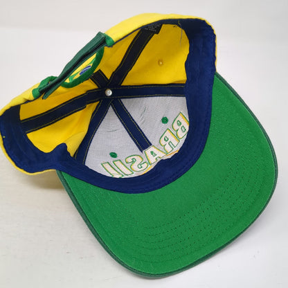 Brasil Brazil Flag Green Yellow Baseball Cap One Size Embroidered Strapback Hat
