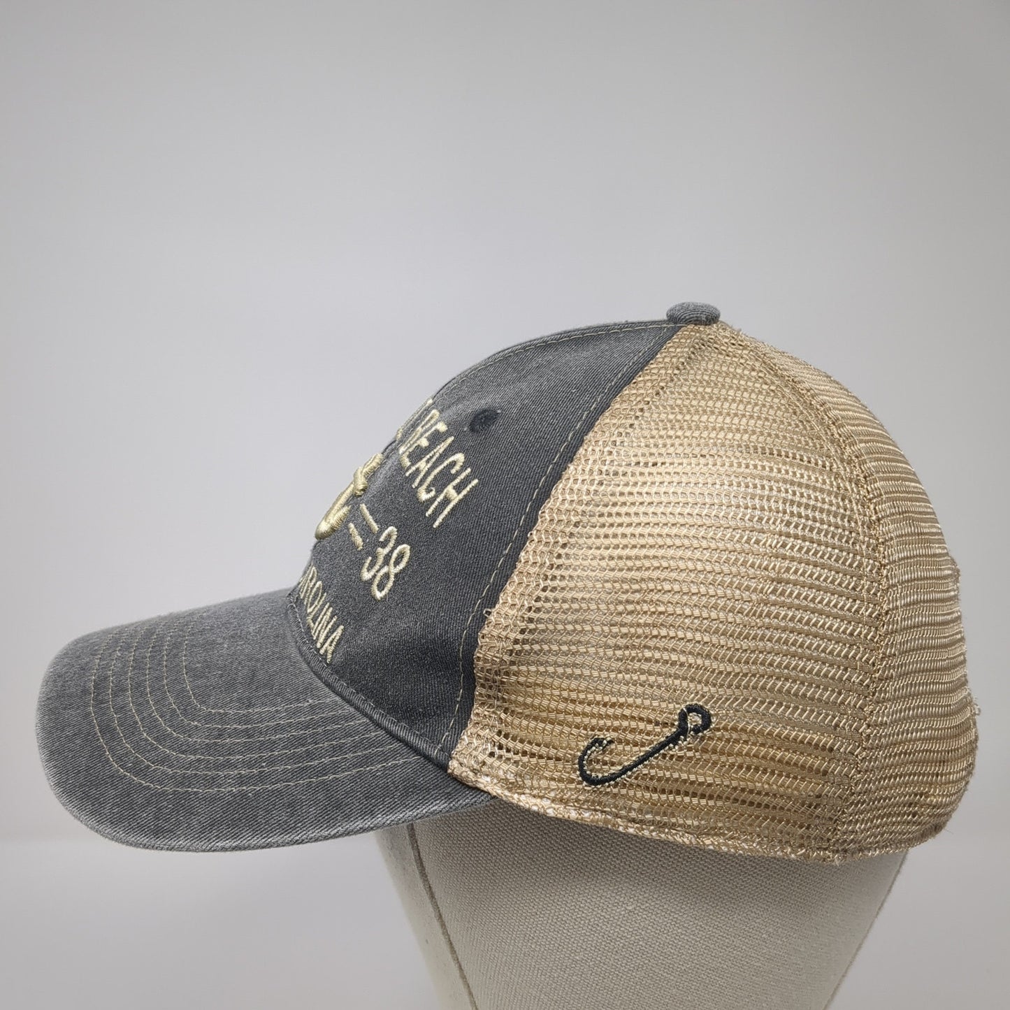Myrtle Beach South Carolina Snapback Trucker Hat Gray One Size Mesh Back