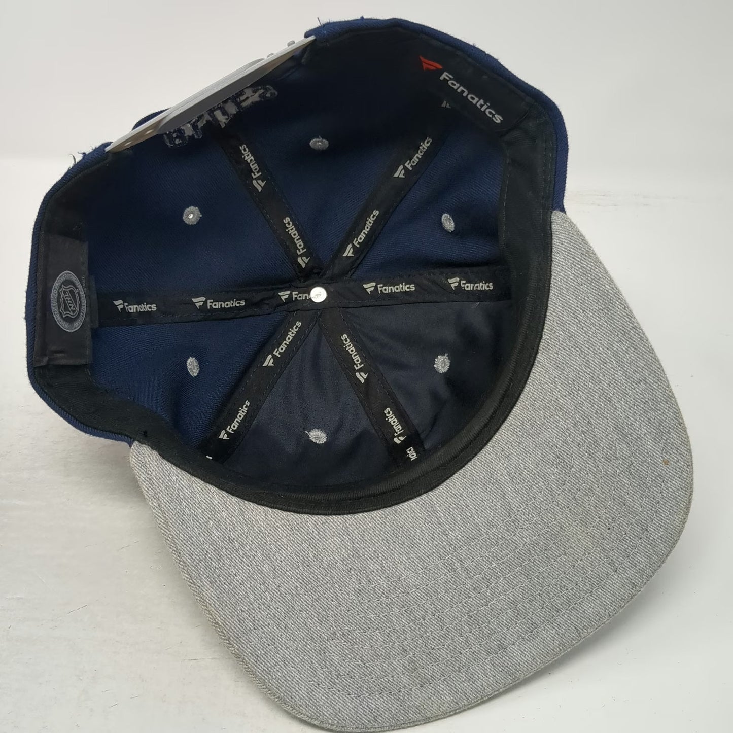 Fanatics St. Louis Blues NHL Snapback Hat Blue Gray One Size Flat Brim Sewn Logo