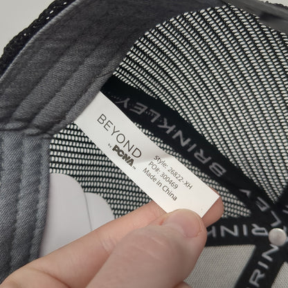 Brinkley RV Snapback Mesh Back Trucker Hat Gray One Size Colorblock