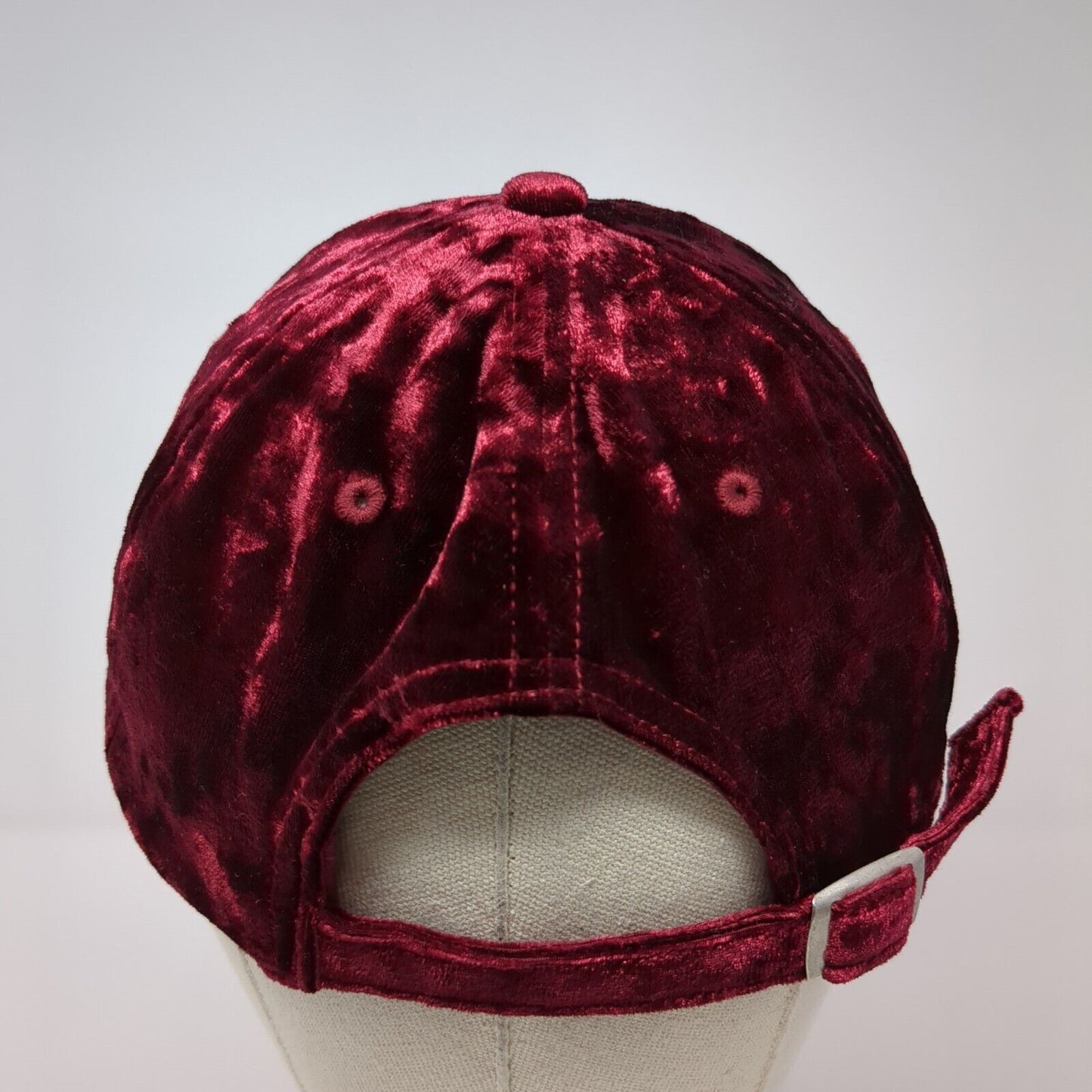 PINK Victoria's Secret Slideback Velvet Hat Red One Size Adjustable