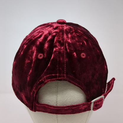 PINK Victoria's Secret Slideback Velvet Hat Red One Size Adjustable