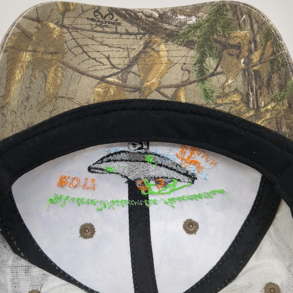 Port Authority Baseball Cap Green Camo One Size Jet Boat Races Salmon River Hat