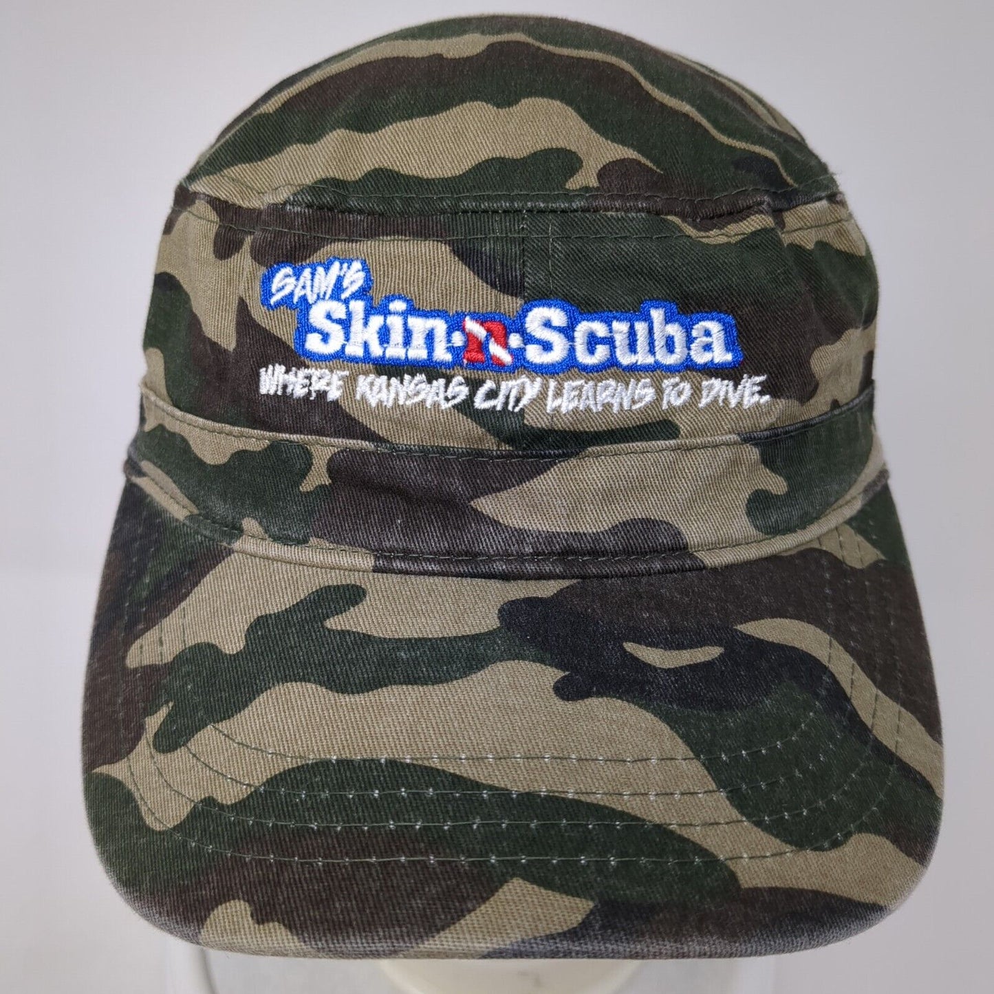 Sam's Skin n Scuba Strapback Cadet Army Hat Camo One Size Adjustable