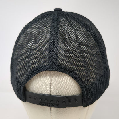 Richardson Trucker Hat Black One Size Beefcake Jerky Co Bull Patch Snapback