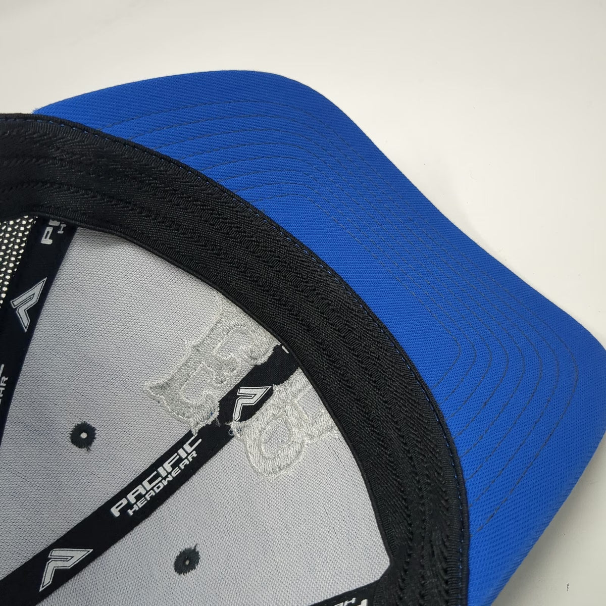 Pacific Headwear Baseball Cap Blue Gray 7 3/8 EB Cal Ripken Mesh Stretch Hat