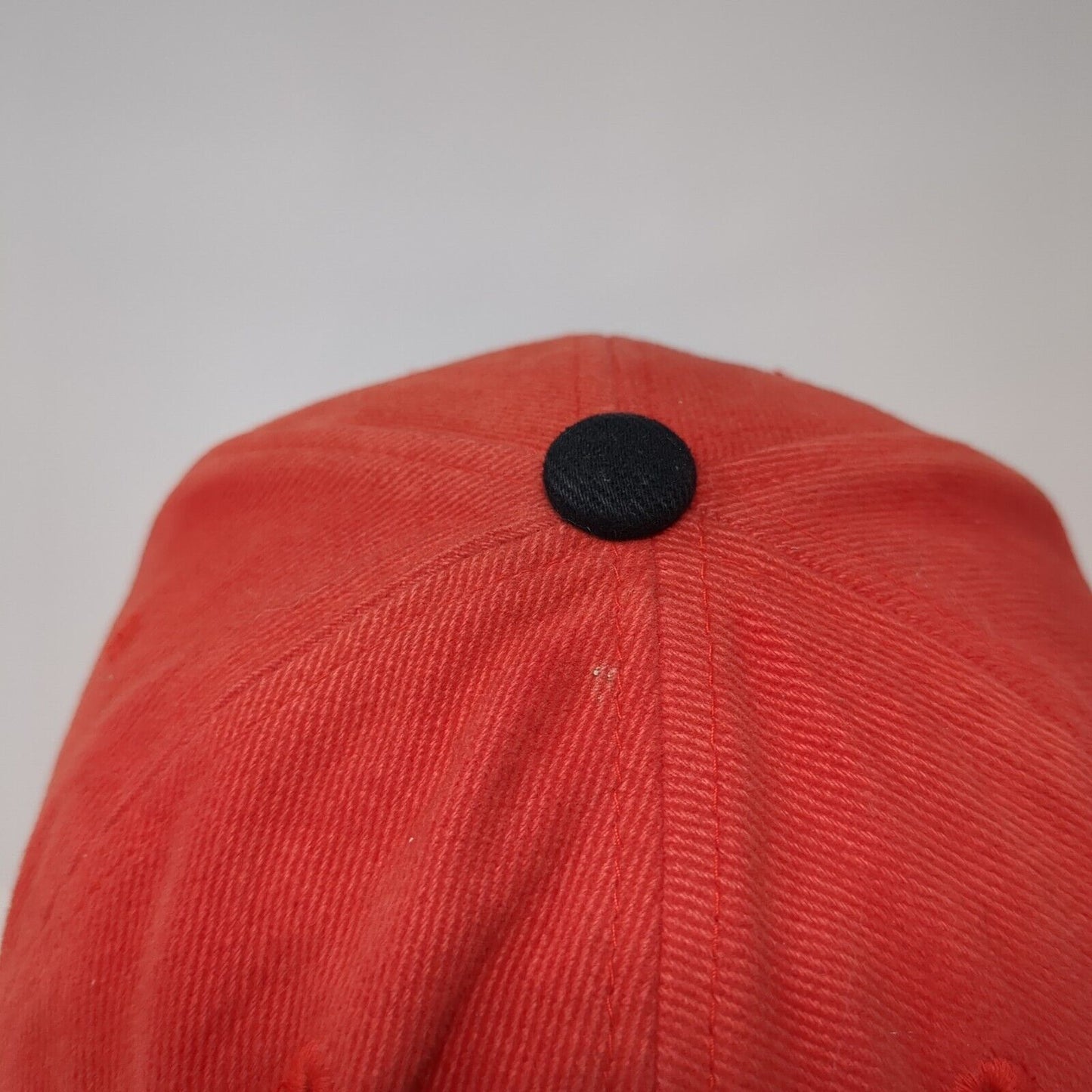 Reckless Classic Strapback Hat Red One Size Rhinestone Embroidered