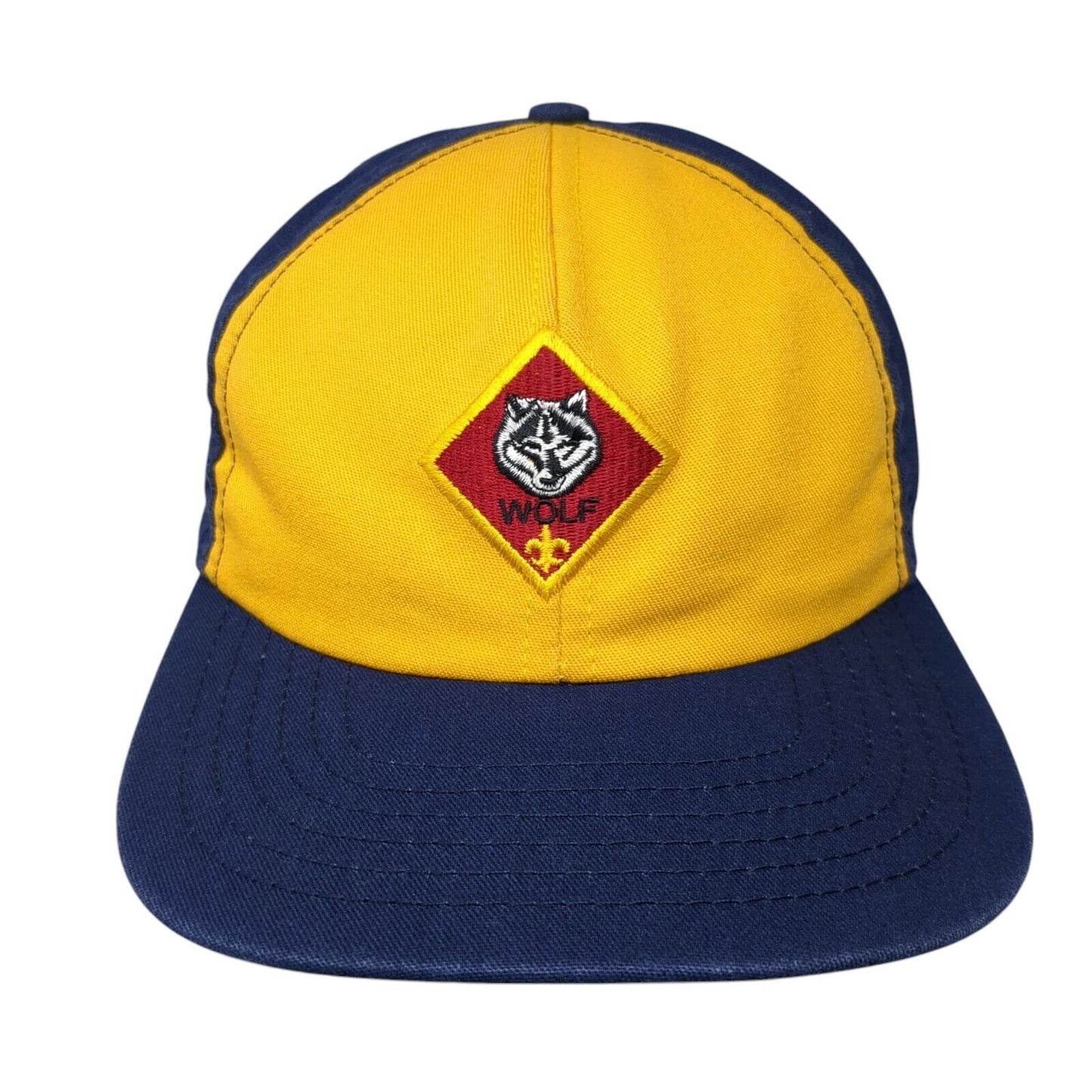 Wolf Snapback Hat Multicolor OS Adjustable Embroidered Vented Holes 6 Panel