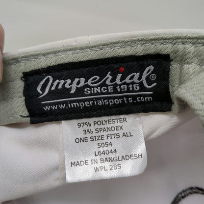 Imperial 5 Panel White Hat One Size Rope Snapback Good Script Embroidery Golf