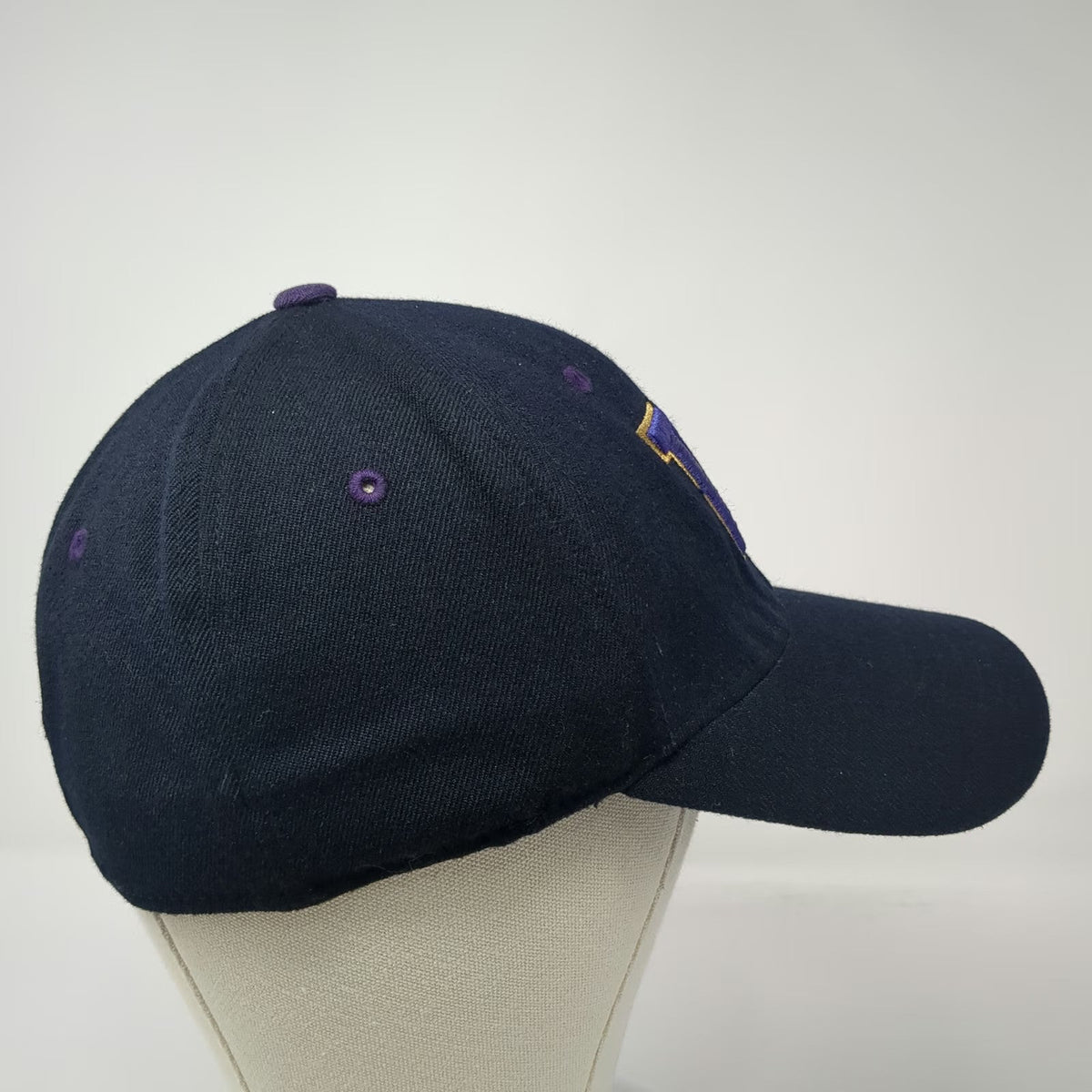 Washington Huskies NCAA Top of the World Black Purple Gold One Size Stretch Hat