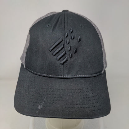 Richardson Snapback Mesh Back Trucker Hat Black M/L Colorblock 6 Panel