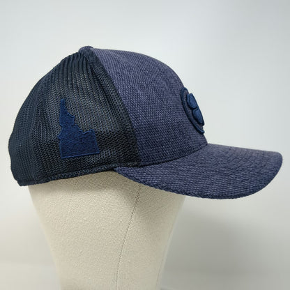 Black Clover Baseball Cap Blue One Size Idaho Live Lucky Mesh Snapback Hat Golf