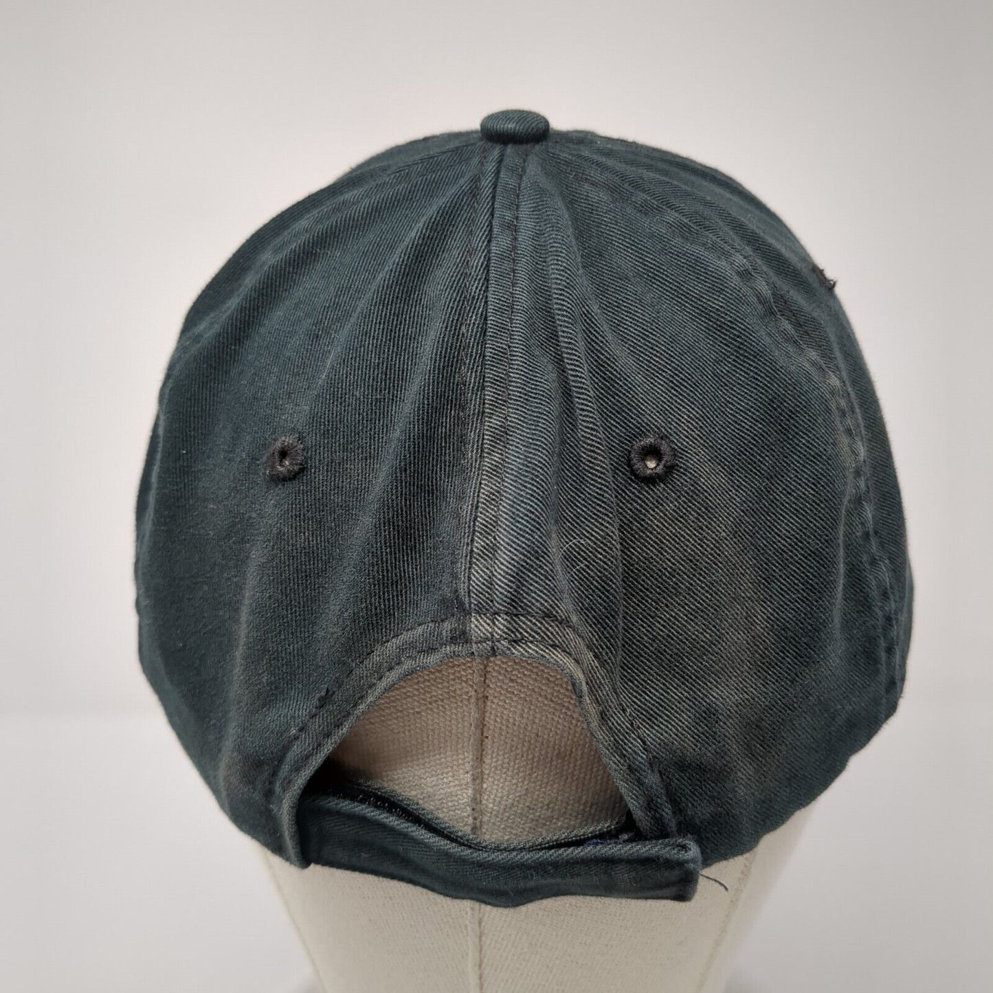 HENRI Strapback Hat Green One Size Adjustable Embroidered 6 Panel Falcon