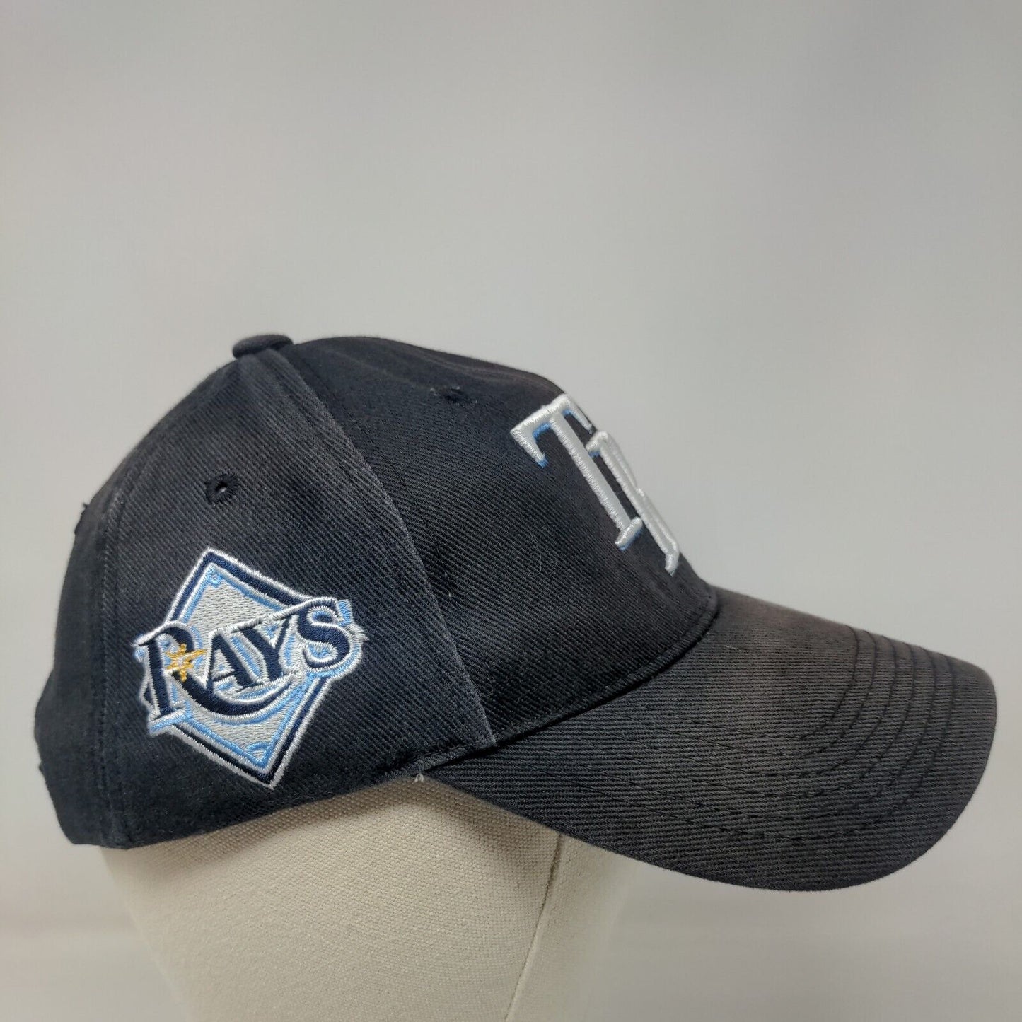 Fan Favorite Men's Strapback Hat Blue OSFA Embroidered Tampa Bay Rays Logo MLB