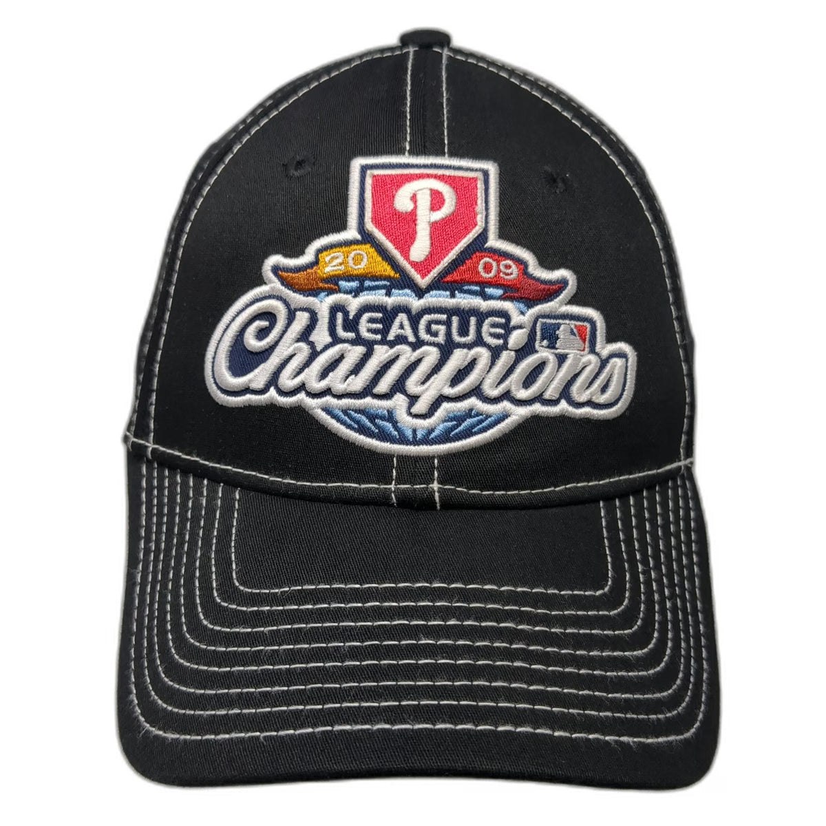 Philadelphia Phillies MLB New Era Baseball Cap Black OSFM 2009 League Champions