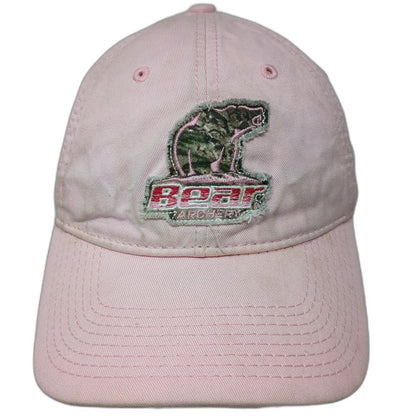 The Game Baseball Cap Pink One Size Camo Patch Archery Logo Strapback Cotton Hat